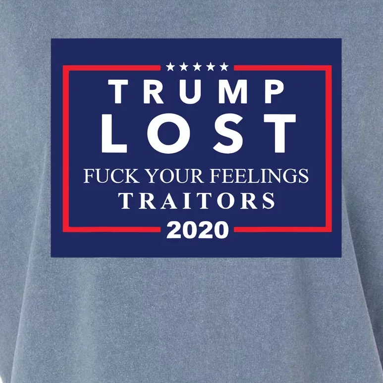 Trump Lost F Your Feelings Garment-Dyed Women's Muscle Tee