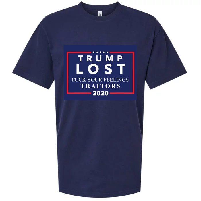 Trump Lost F Your Feelings Sueded Cloud Jersey T-Shirt