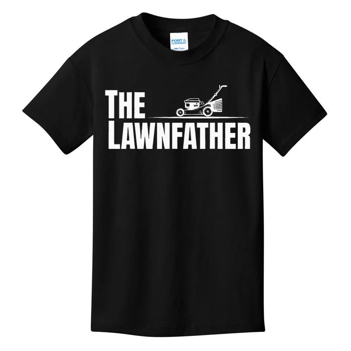 The Lawnfather Funny Lawn Mowing For Fathers Kids T-Shirt