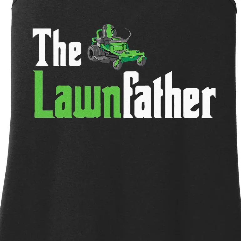 The Lawnfather Funny Lawn Mowing Ladies Essential Tank