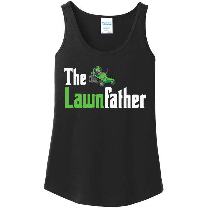 The Lawnfather Funny Lawn Mowing Ladies Essential Tank