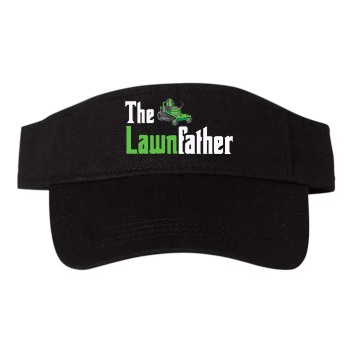 The Lawnfather Funny Lawn Mowing Valucap Bio-Washed Visor