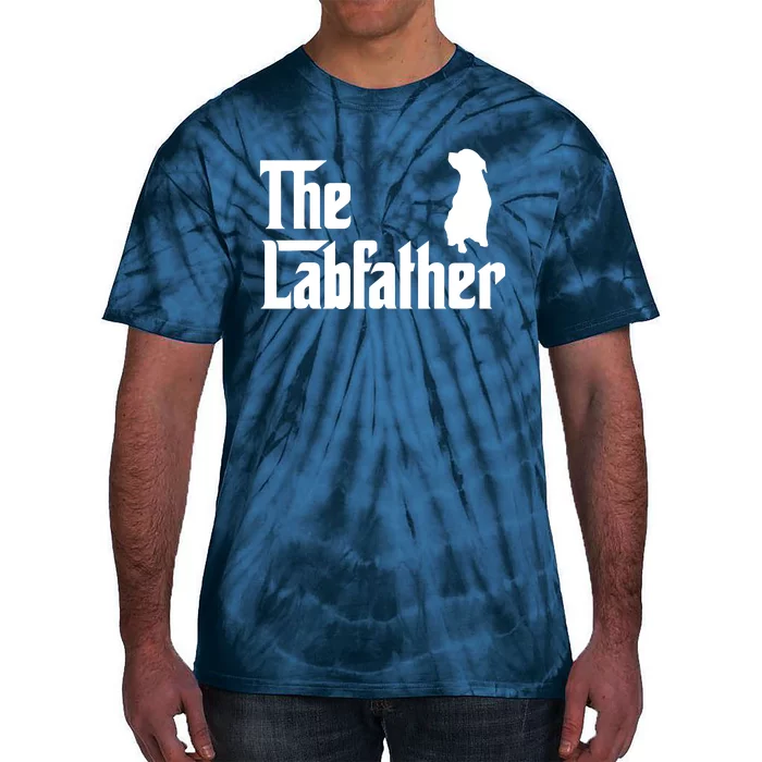 The Lab Father Funny Labrador Dad Gift Tie-Dye T-Shirt