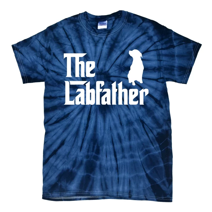 The Lab Father Funny Labrador Dad Gift Tie-Dye T-Shirt