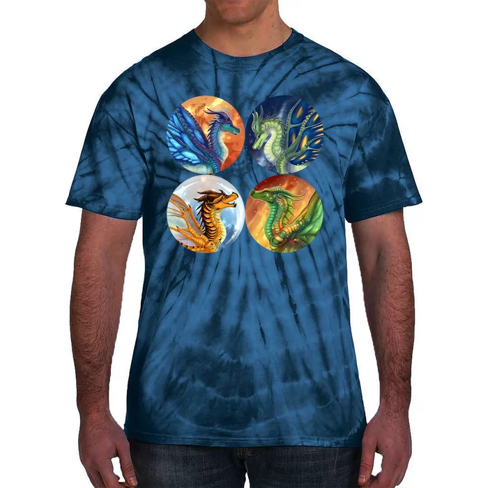 The Lost Fire Heroes Gift Dragon Fire Tie-Dye T-Shirt