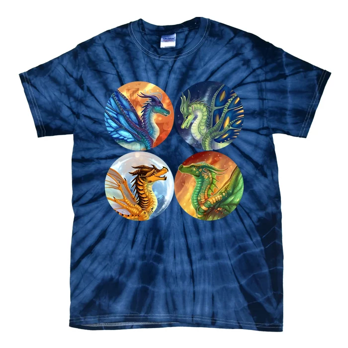 The Lost Fire Heroes Gift Dragon Fire Tie-Dye T-Shirt