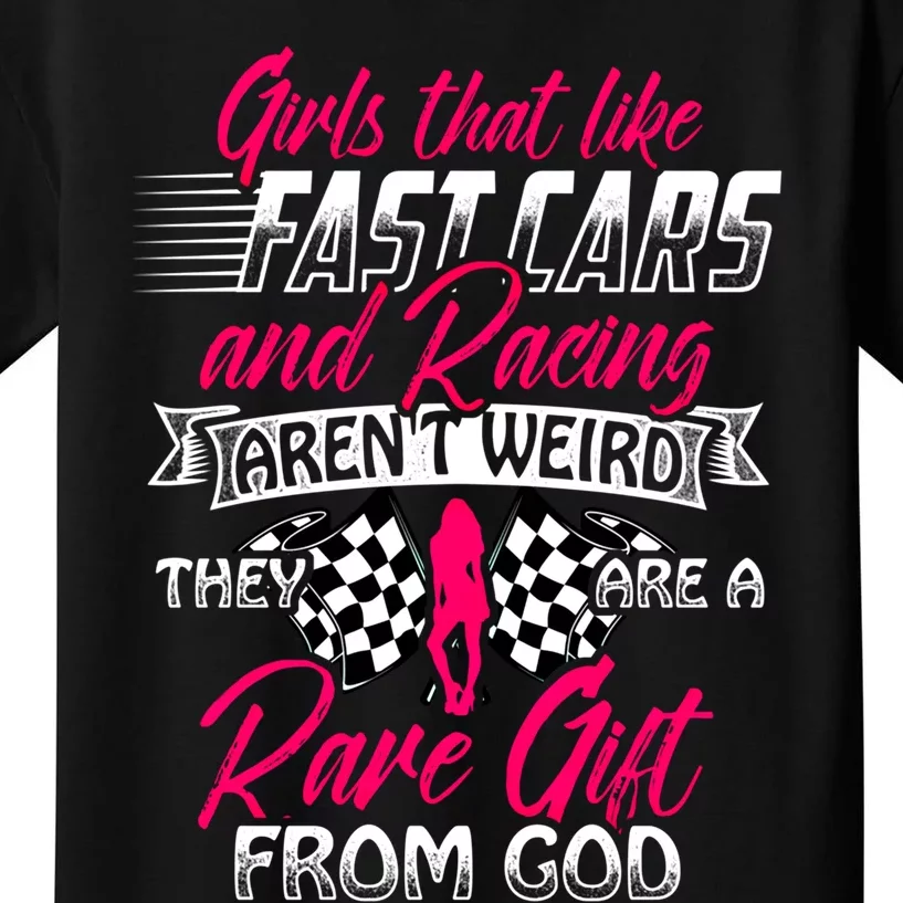 That Like Fast Cars Are Rare Fun Quote For Racing Fans Great Gift Kids T-Shirt