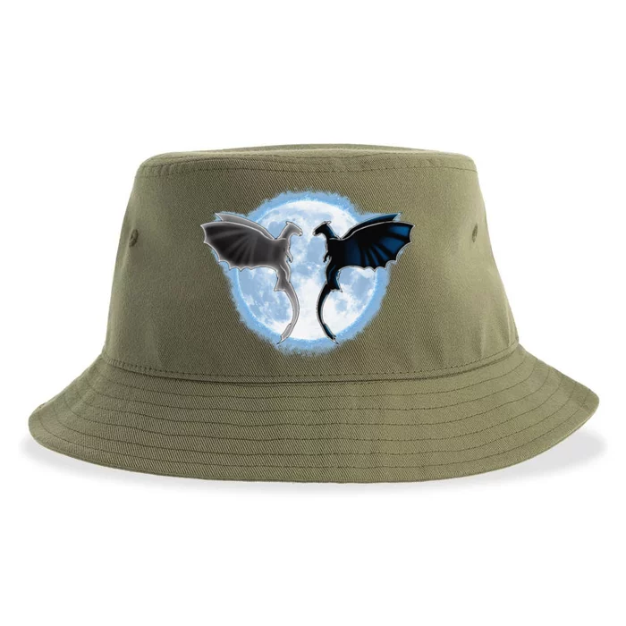 Toothless Light Fury In Space Design For Valentines Day Sustainable Bucket Hat