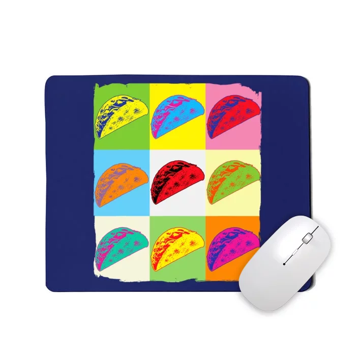 Taco Lover Funny Taco Art Mexican Food Lover Taco Mousepad