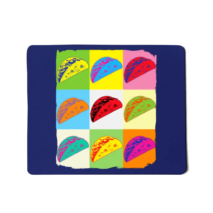 Taco Lover Funny Taco Art Mexican Food Lover Taco Mousepad