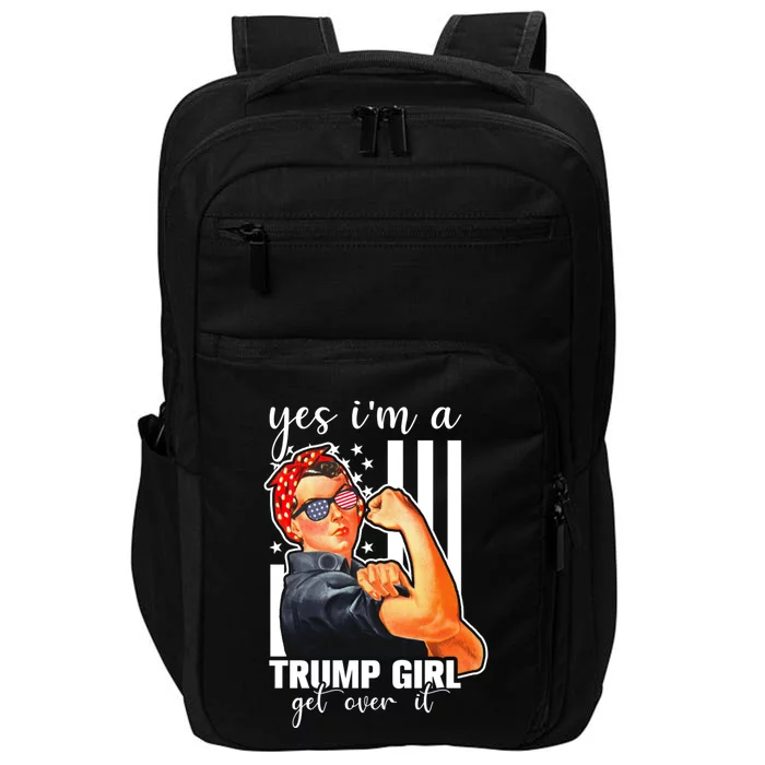 Trump Lovers Funny Gift Yes IM A Trump Get Over It Gift Impact Tech Backpack