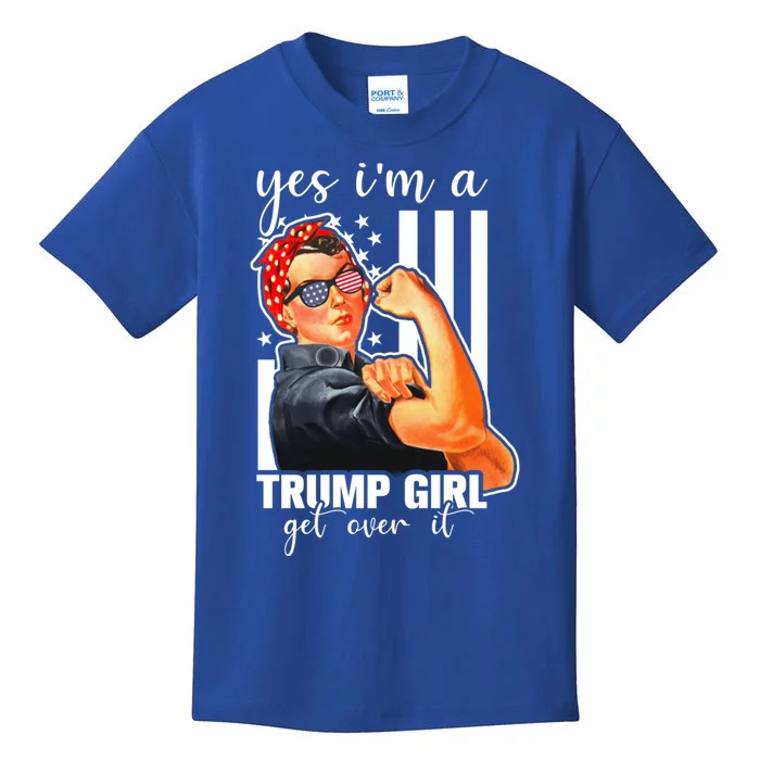 Trump Lovers Funny Gift Yes IM A Trump Get Over It Gift Kids T-Shirt