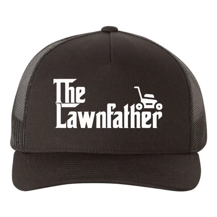 The Lawn Father Funny Lawn Mower Dad Gift Yupoong Adult 5-Panel Trucker Hat