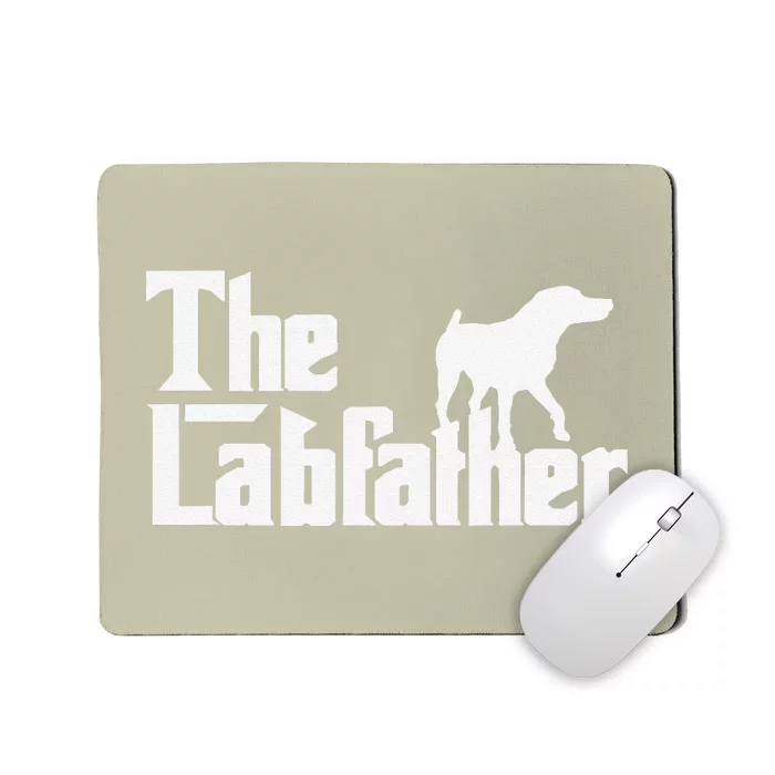 The Labfather Funny Lab Labrador Dog Owner Dad Daddy Father Mousepad