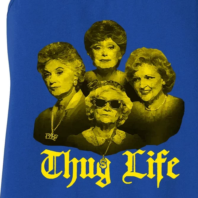 Thug Life Golden Women's Racerback Tank