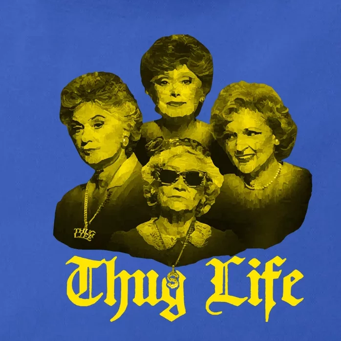 Thug Life Golden Zip Tote Bag