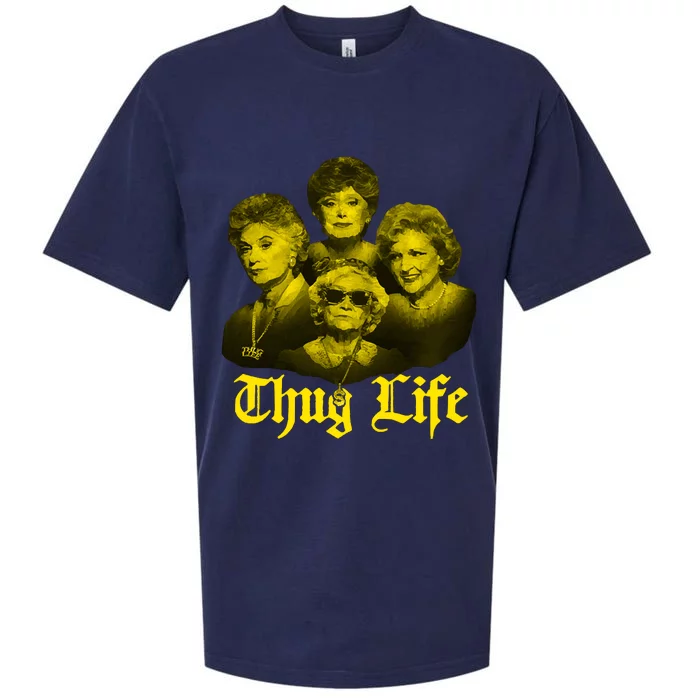 Thug Life Golden Sueded Cloud Jersey T-Shirt