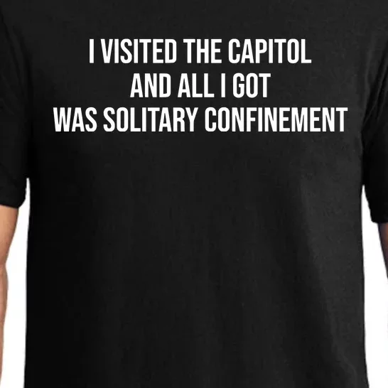 The Lectern Guy Wearing I Visited The Capitol And All I Got Was Solitary Confine Pajama Set