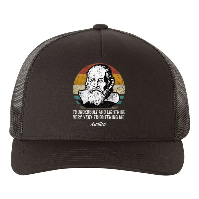 Thunderbolt lightning Galileo philosopher physics astronomy Yupoong Adult 5-Panel Trucker Hat