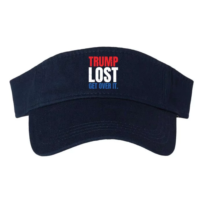 Trump Lost Get Over It Valucap Bio-Washed Visor