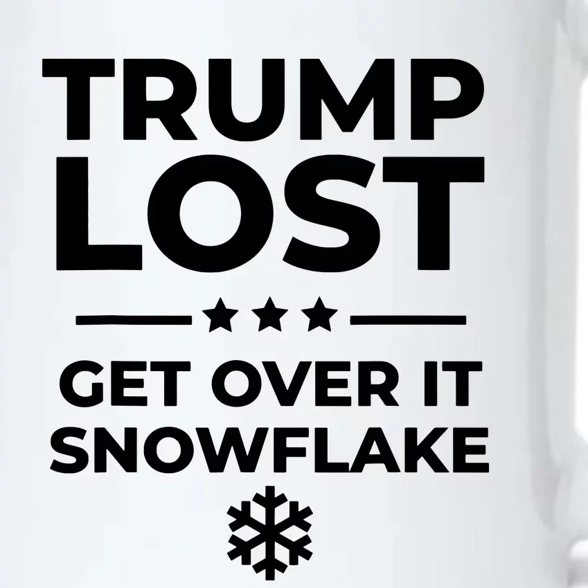 Trump Lost Get Over It Snowflake Funny Pro Joe Anti Trump Black Color Changing Mug