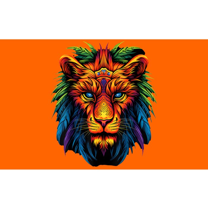 Tribal Lion Graphic Bumper Sticker