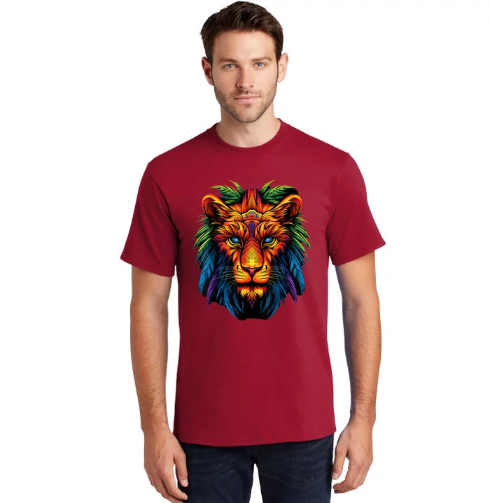 Tribal Lion Graphic Tall T-Shirt