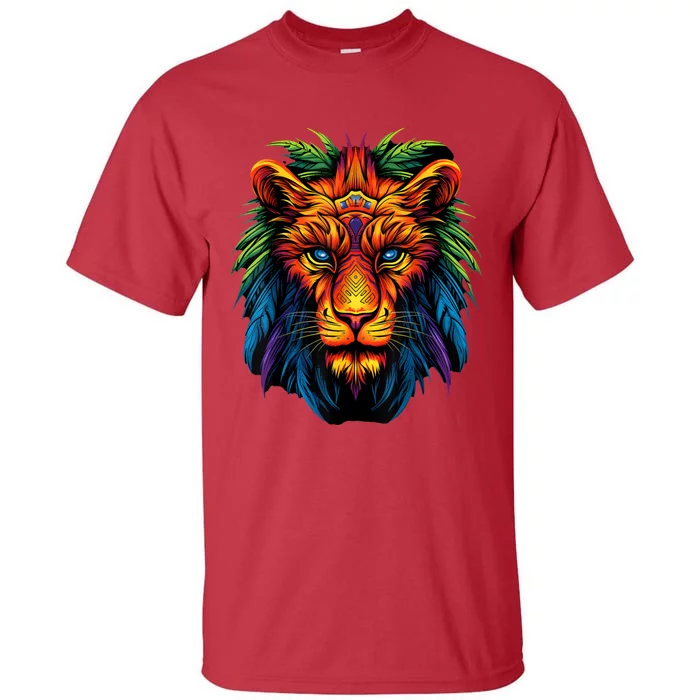 Tribal Lion Graphic Tall T-Shirt