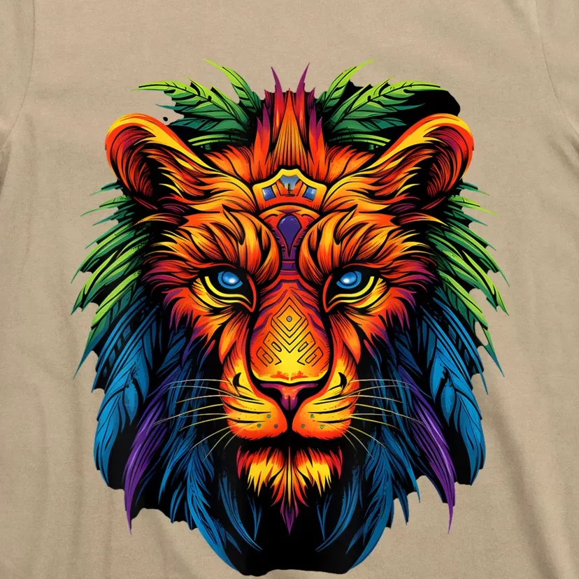 Tribal Lion Graphic T-Shirt