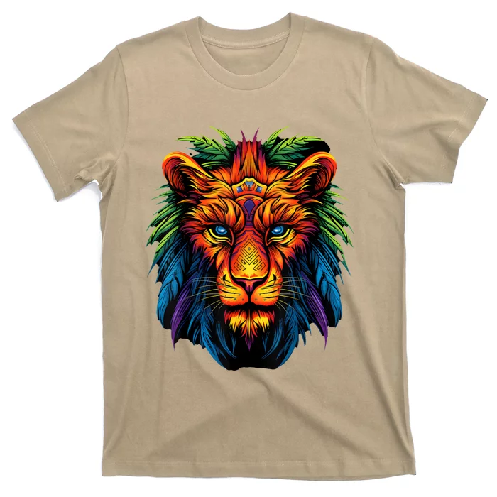 Tribal Lion Graphic T-Shirt