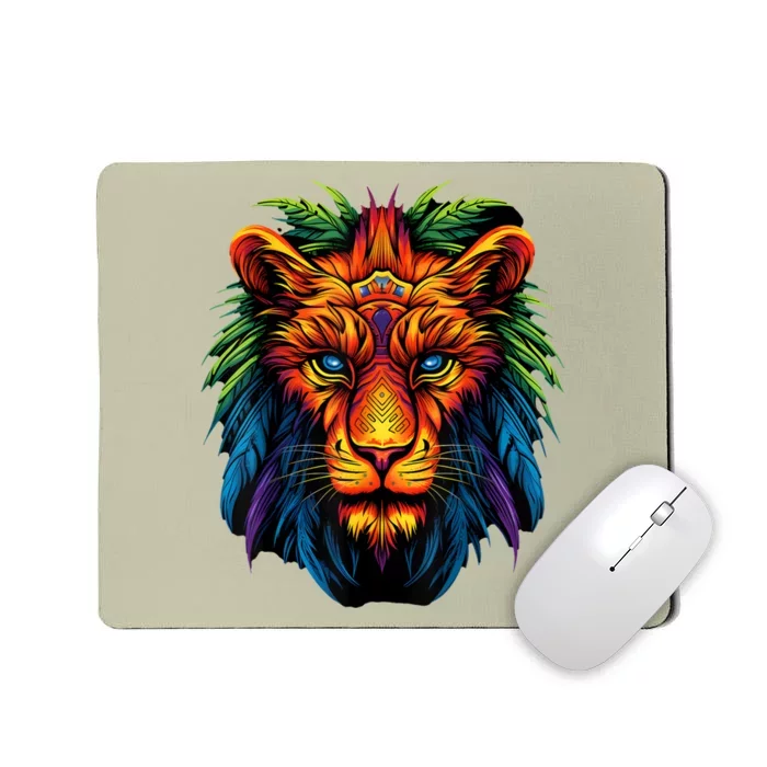 Tribal Lion Graphic Mousepad