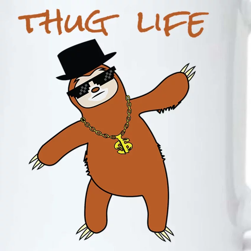 Thug Life Gangsta Sloth Black Color Changing Mug