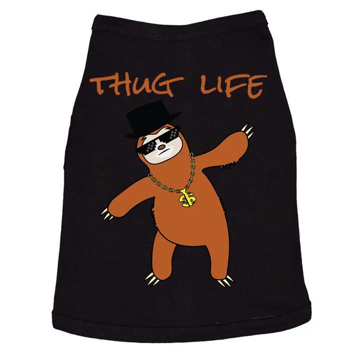 Thug Life Gangsta Sloth Doggie Tank