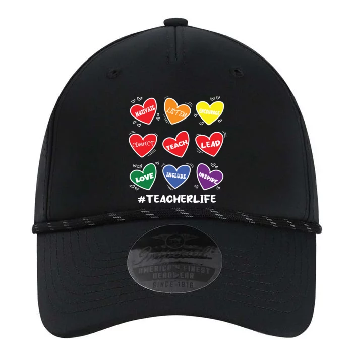 Teacher Life Gay Cool Heart Pride Flag Lgbtq Teaching Funny Gift Performance The Dyno Cap