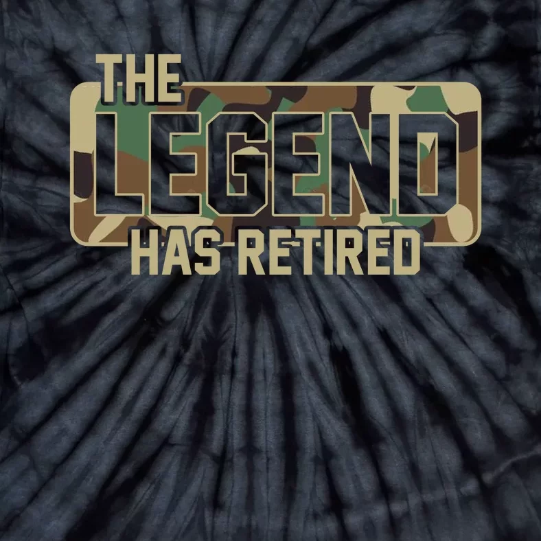 The Legend Has Retired Army Veteran Gift Tie-Dye T-Shirt