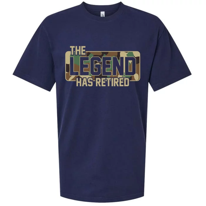 The Legend Has Retired Army Veteran Gift Sueded Cloud Jersey T-Shirt