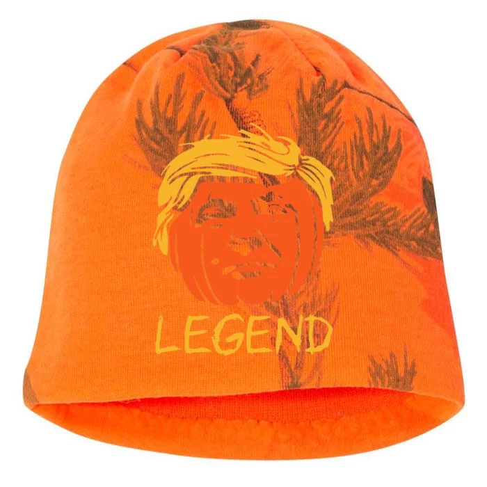 Trump Legend Halloween Pumpkin Trumpkin Trick Or Trump 2024 Kati - Camo Knit Beanie