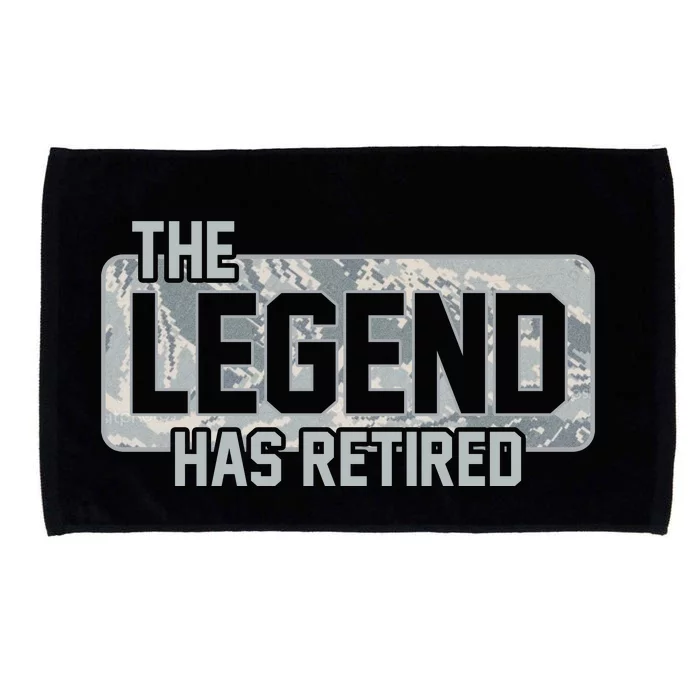 The Legend Has Retired Air Force Veteran Gift Microfiber Hand Towel