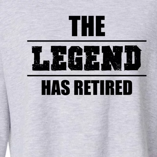 The Legend Has Retired Gift Cropped Pullover Crew