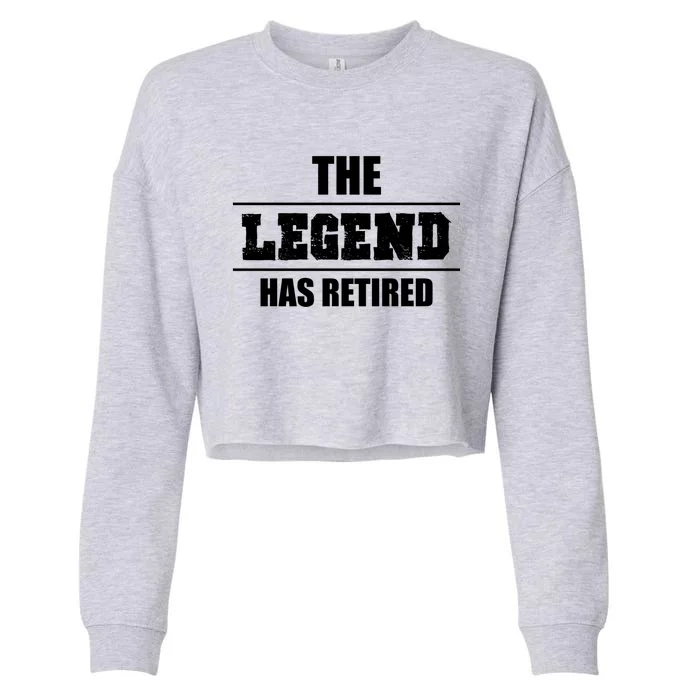 The Legend Has Retired Gift Cropped Pullover Crew