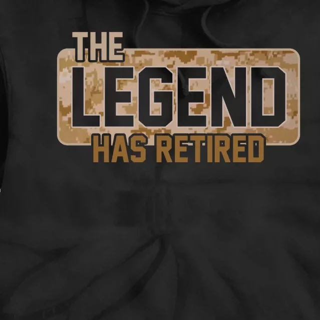 The Legend Has Retired Marine Veteran Marine Corps Tie Dye Hoodie