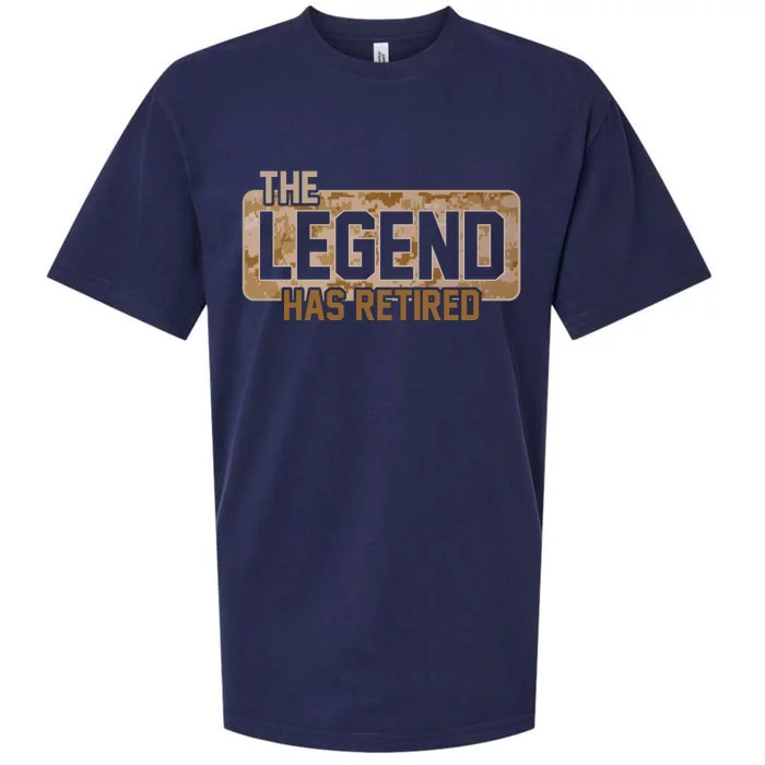 The Legend Has Retired Marine Veteran Marine Corps Sueded Cloud Jersey T-Shirt