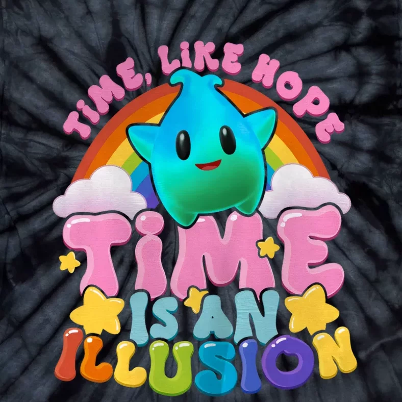 Time Like Hope Time Is An Illusion Lumalee Blue Luma Star Tie-Dye T-Shirt