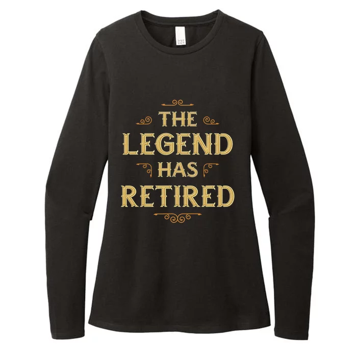 The Legend Has Retired Retirement Womens CVC Long Sleeve Shirt