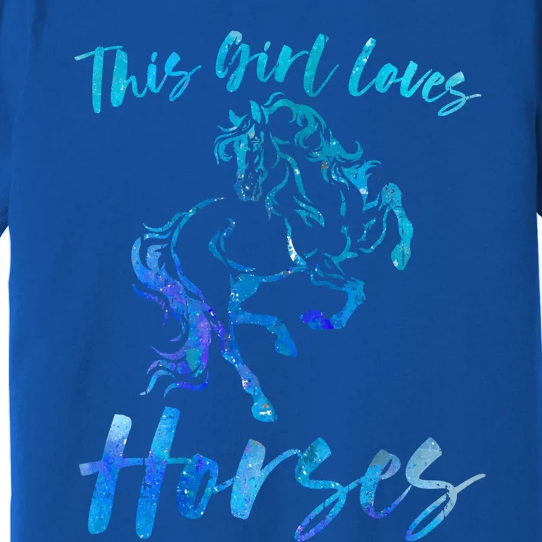 This Loves Horses Equestrian Rider Horseback Riding Mom Gift Premium T-Shirt