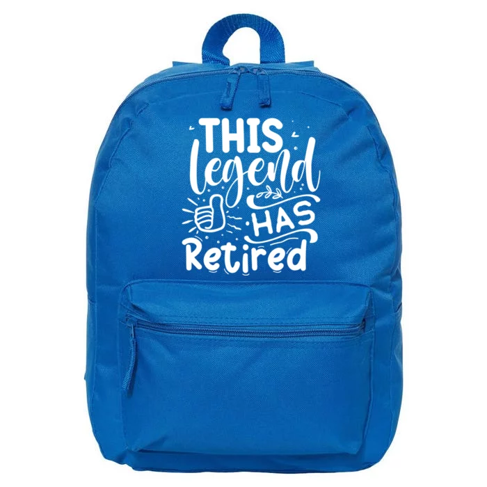 This Legend Has Retired Cute Gift 16 in Basic Backpack