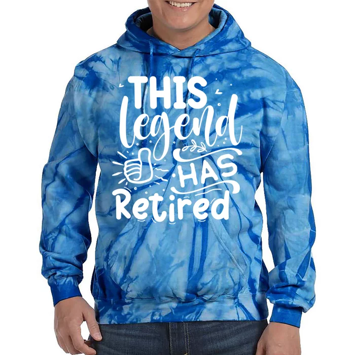 This Legend Has Retired Cute Gift Tie Dye Hoodie