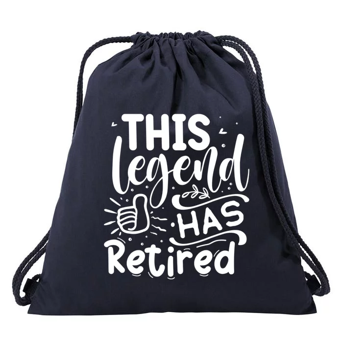 This Legend Has Retired Cute Gift Drawstring Bag