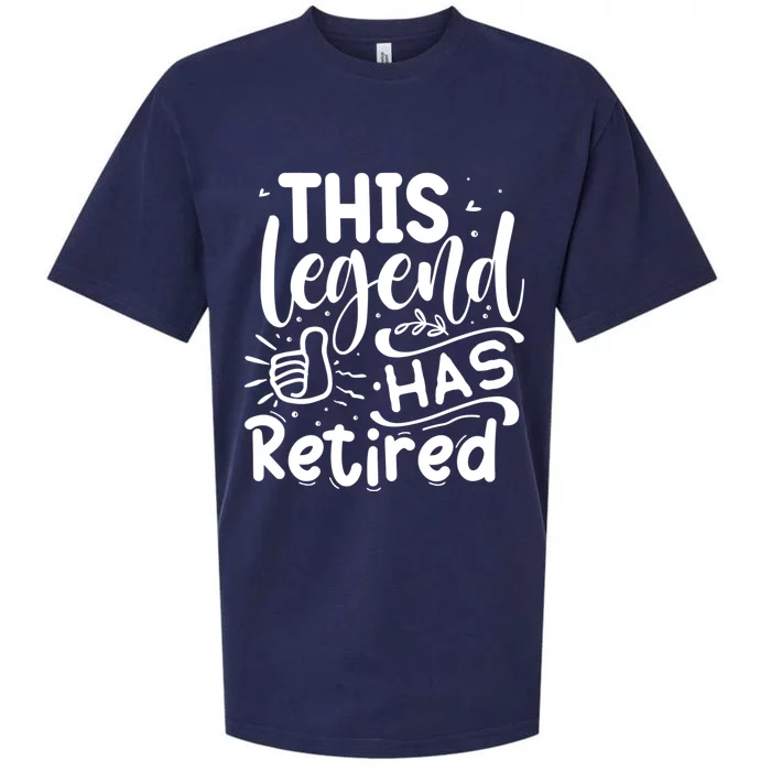 This Legend Has Retired Cute Gift Sueded Cloud Jersey T-Shirt