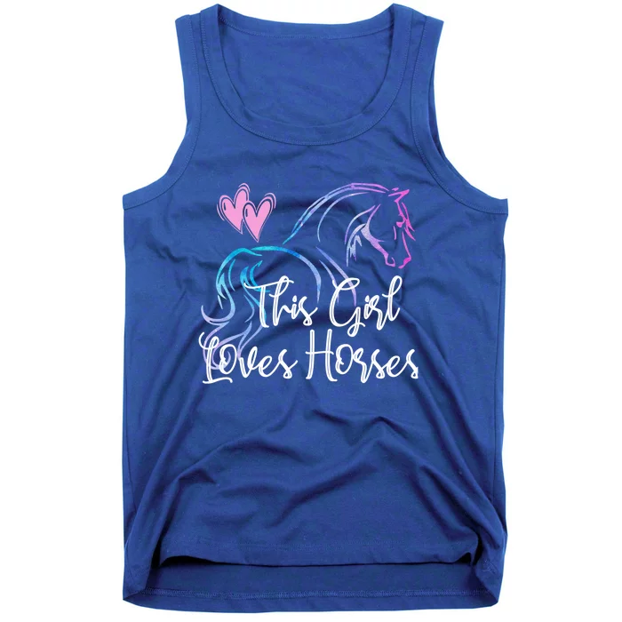 This Loves Horses Horseback Riding Equestrian Rider Mom Great Gift Tank Top